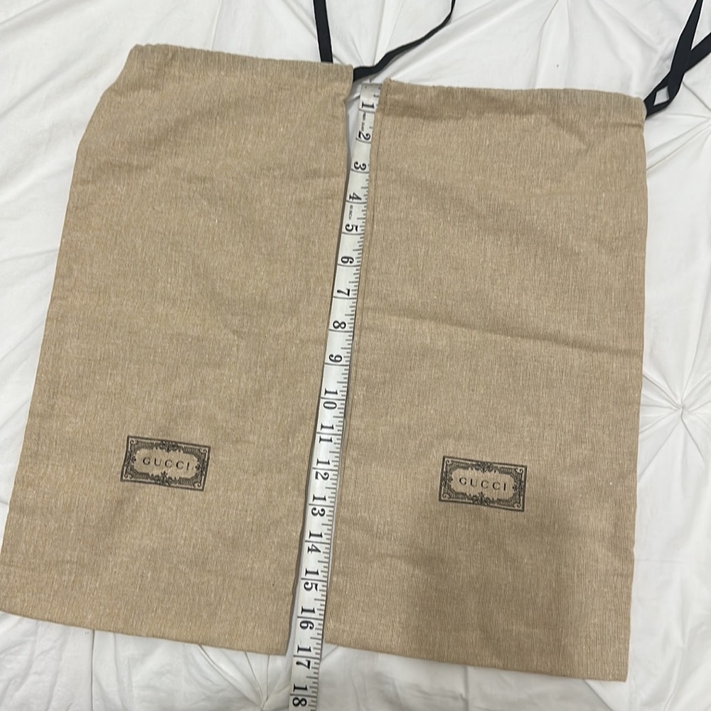 Authentic Gucci Dust Bag For Shoe Lot Of 2 - Picture 3 of 3
